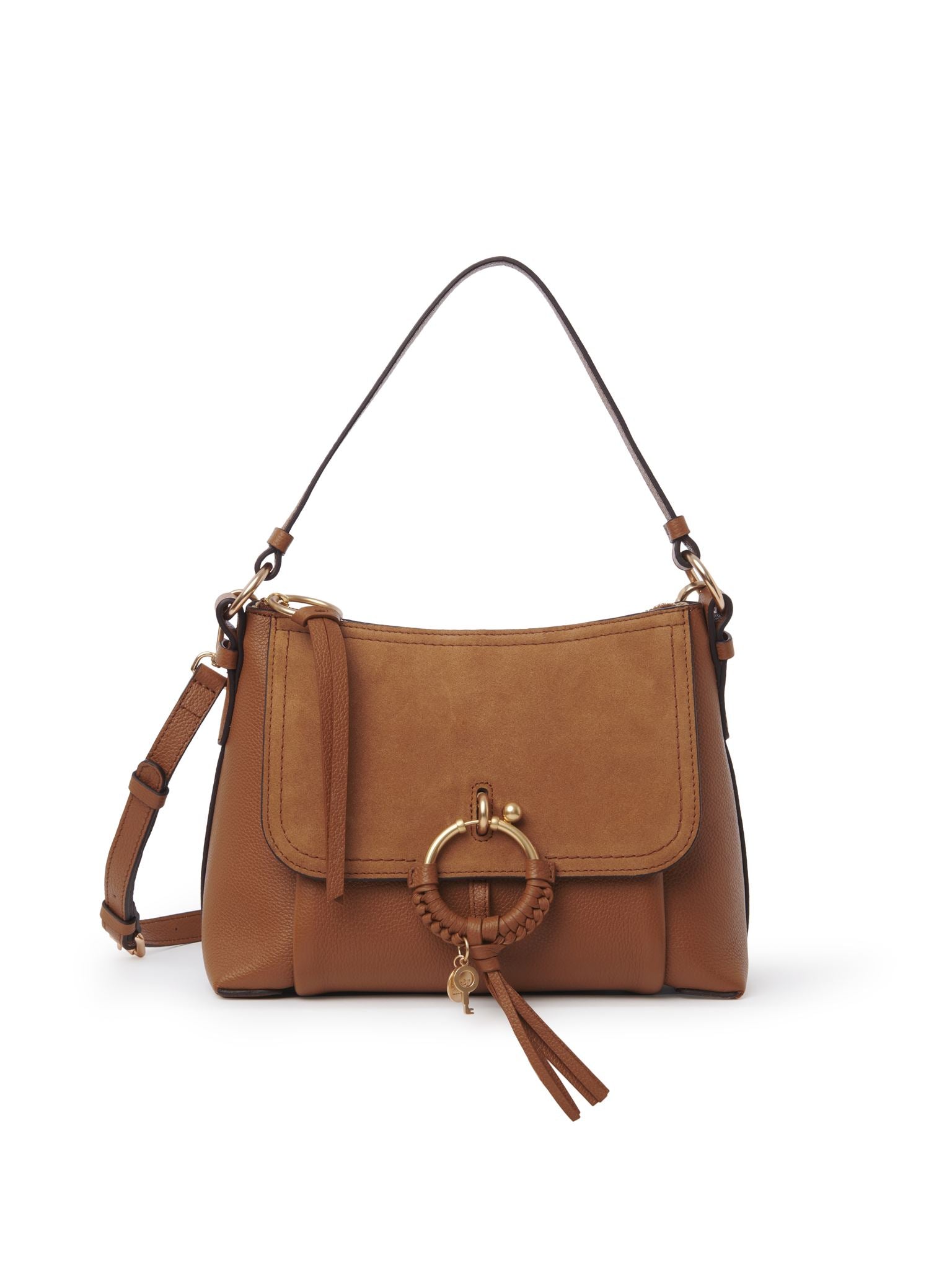 Sac à bandoulière Joan en cuir - Caramello