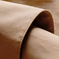 Trench-coat court déconstruit en gabardine de coton - Honey