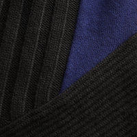 Pull en laine et cachemire à épaules dénudées - Navy & Black