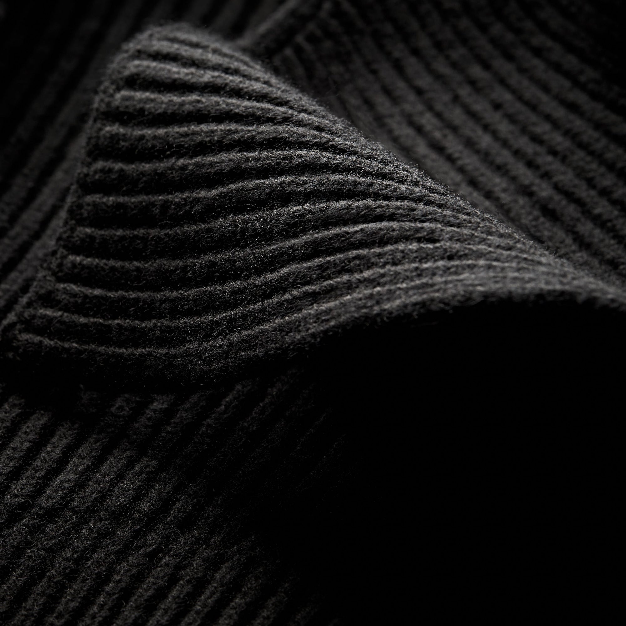 Cardigan en laine et cachemire à manches bouffantes - Black