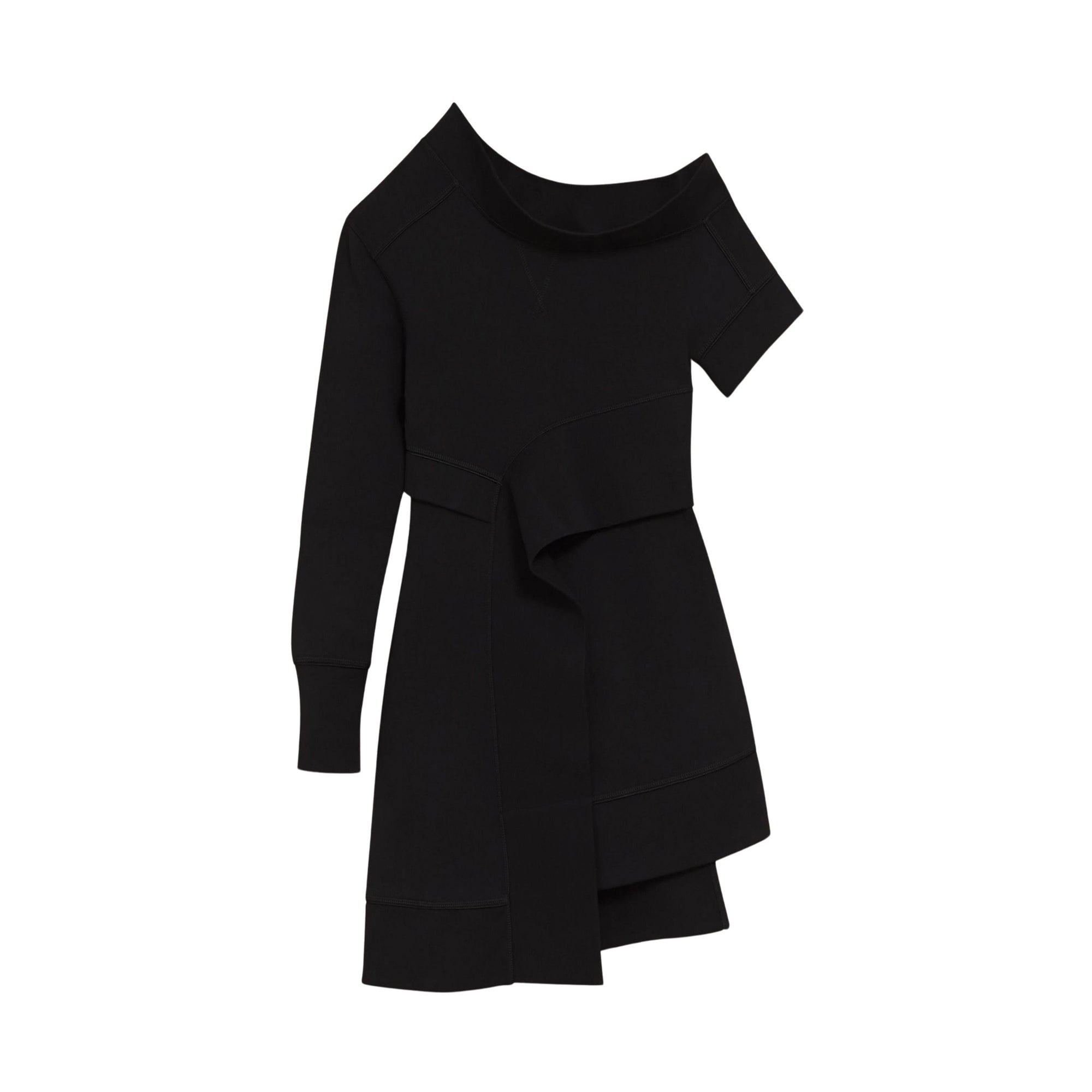 Robe sweat asymétrique - Black