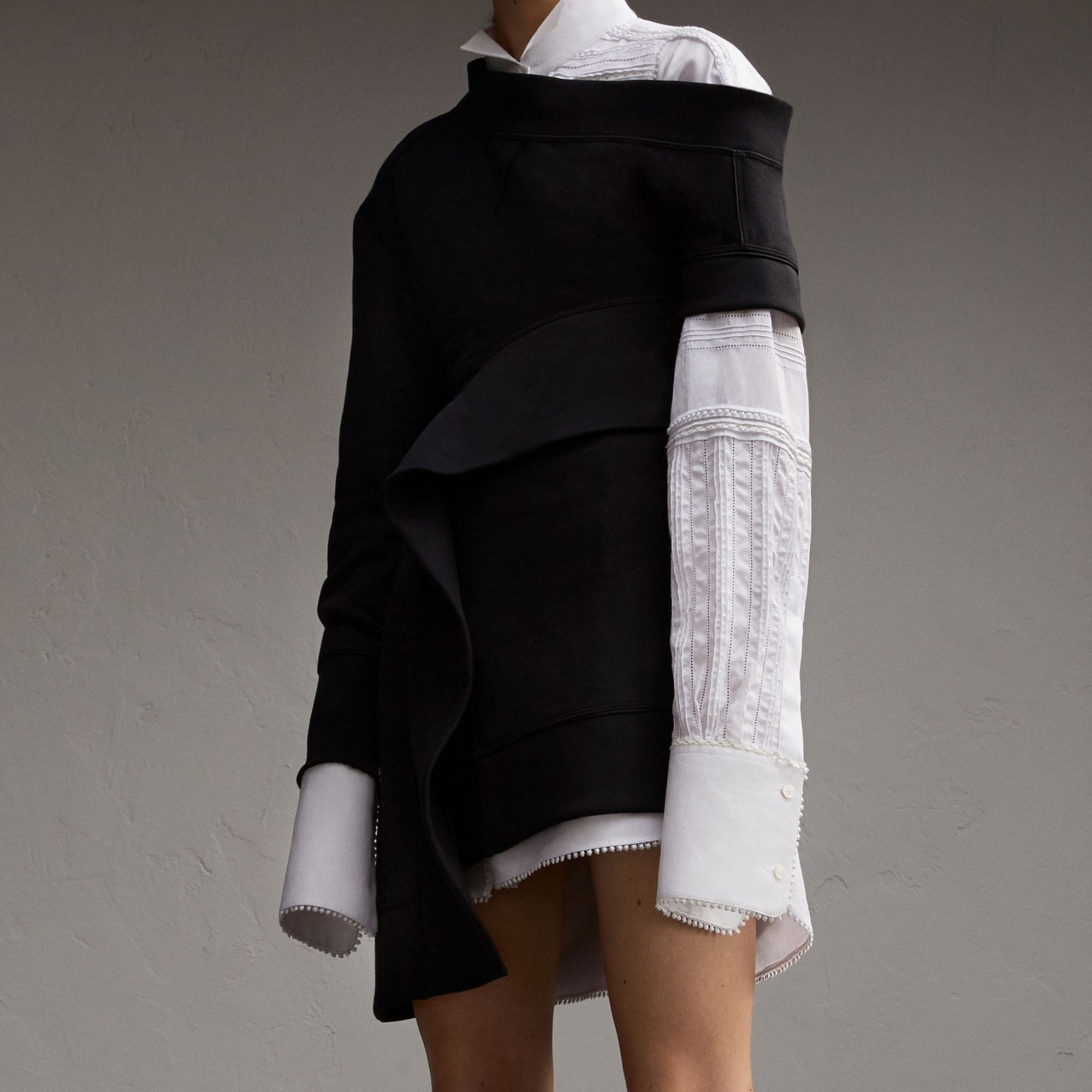 Robe sweat asymétrique - Black