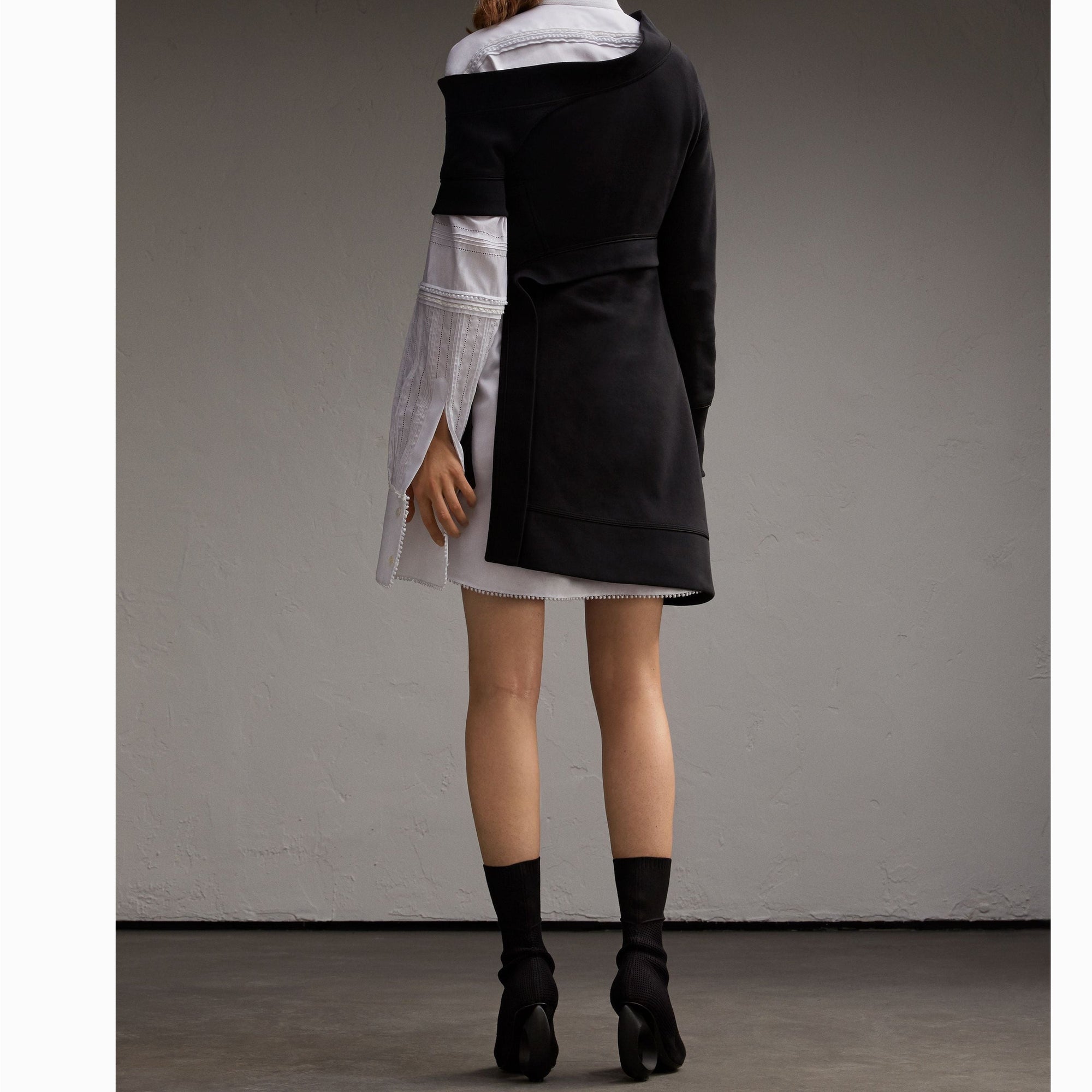 Robe sweat asymétrique - Black