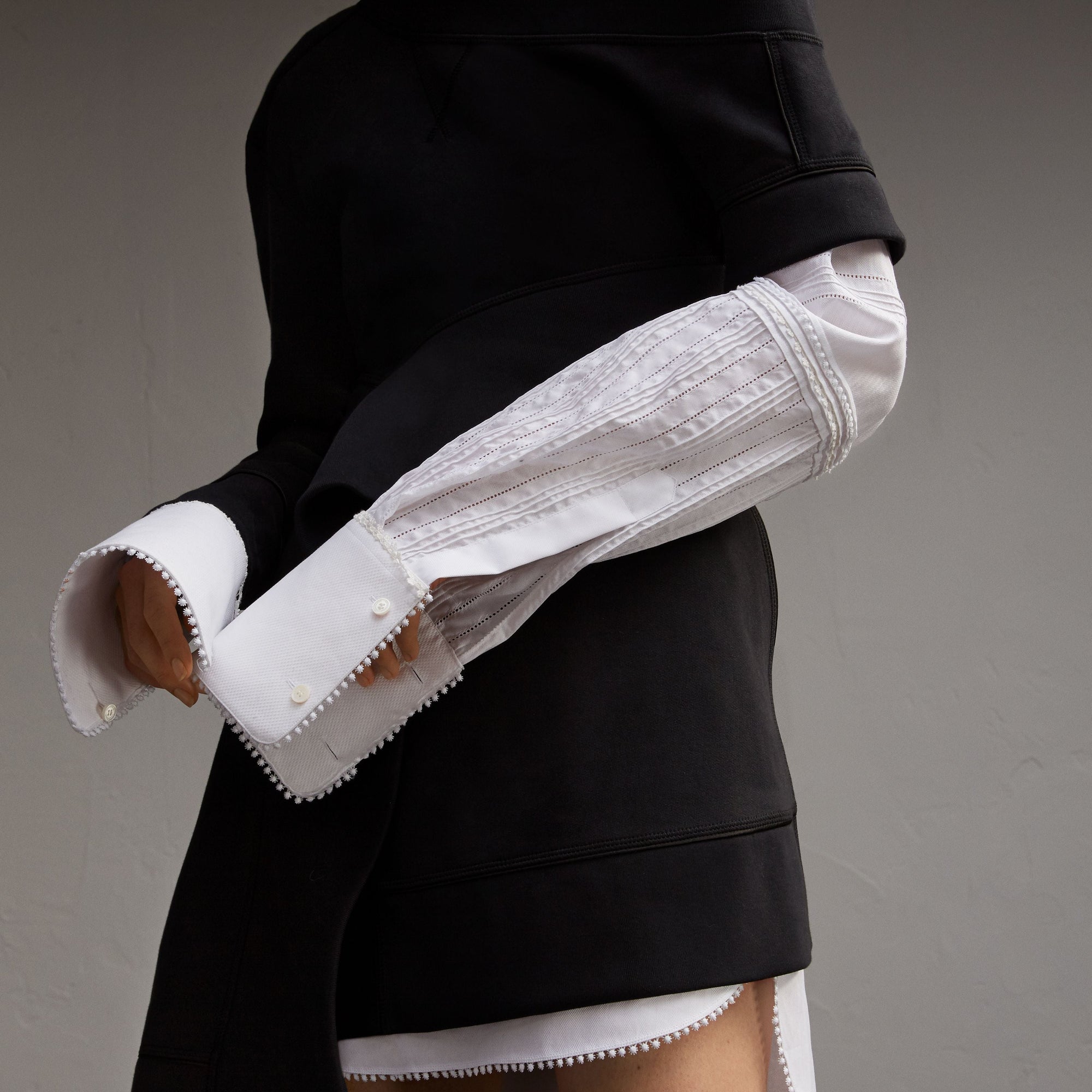 Robe sweat asymétrique - Black