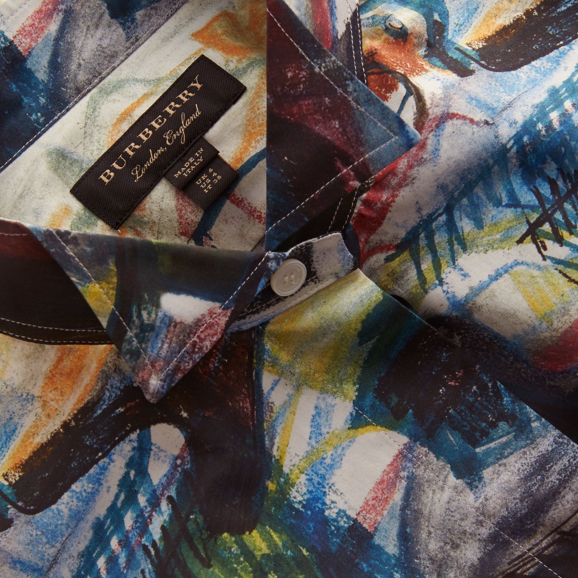 Robe chemise à imprimé Reclining Figure - Steel Blue