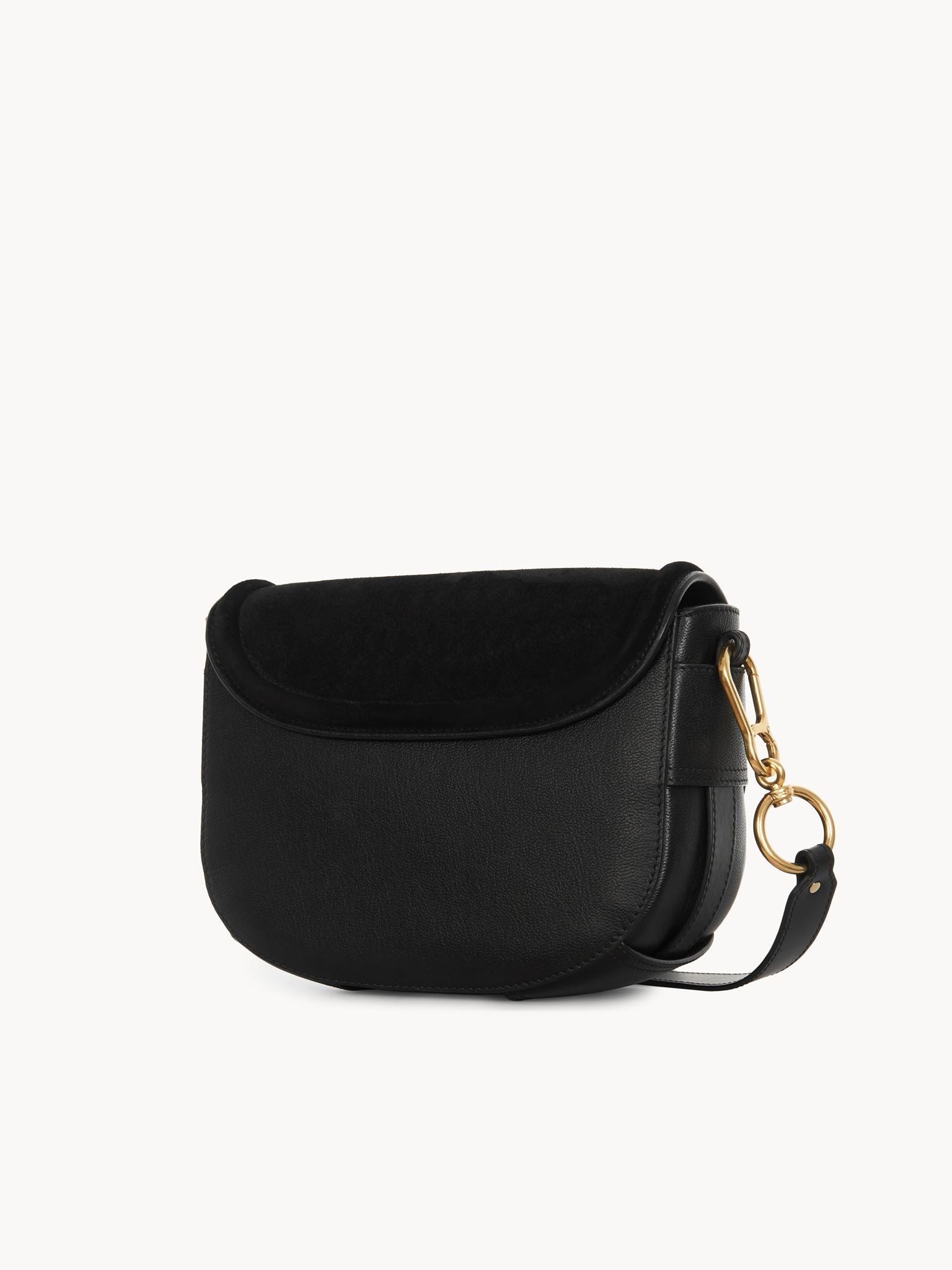 Sac à bandoulière Mara en cuir - Black & Velours