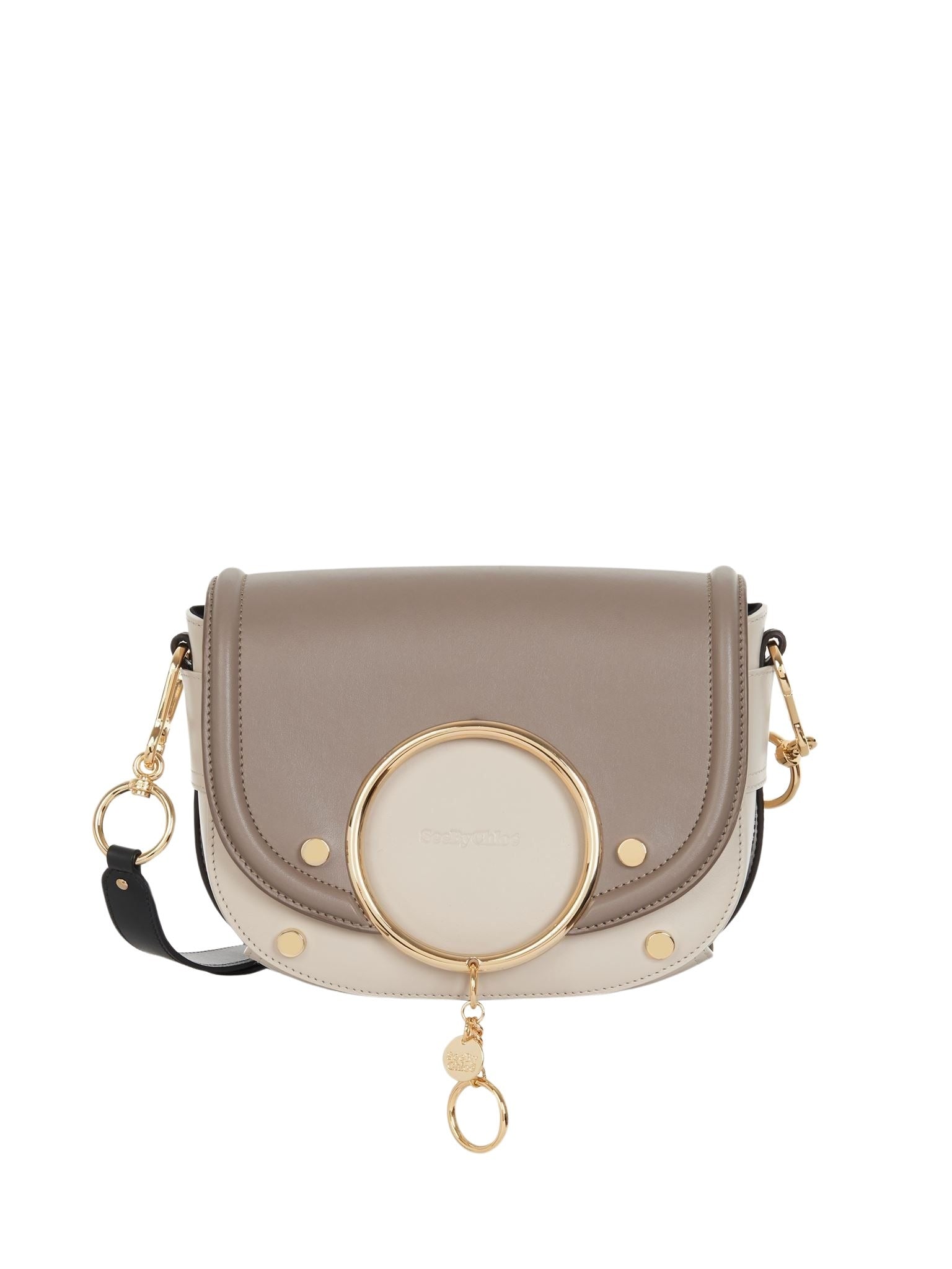 Sac à bandoulière Mara en cuir - Motty Grey & White