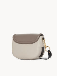 Sac à bandoulière Mara en cuir - Motty Grey & White