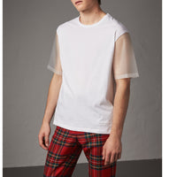 T-shirt en coton et plastique doux - White