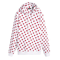 Hoodie à imprimé cœurs - Windsor Red