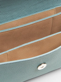Petit sac porté épaule Faye en cuir - Faded Blue
