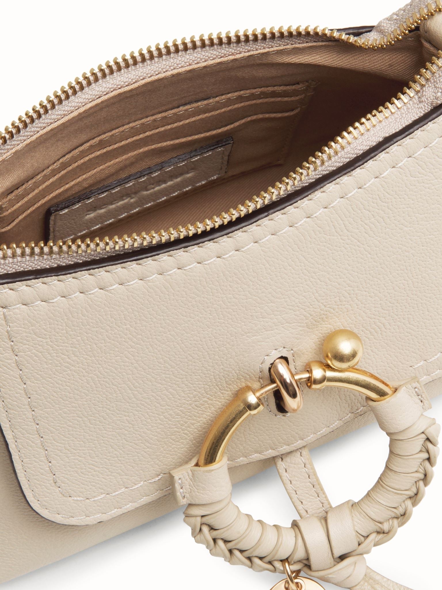 Mini sac Joan en cuir - Cement Beige