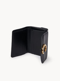 Petit portefeuille trois volets Chloé C en cuir - Black