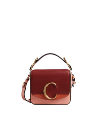 Mini sac Chloé C en cuir - Fallow Pink