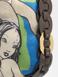 Sac à bandoulière Darryl en cuir - Multicolor Green