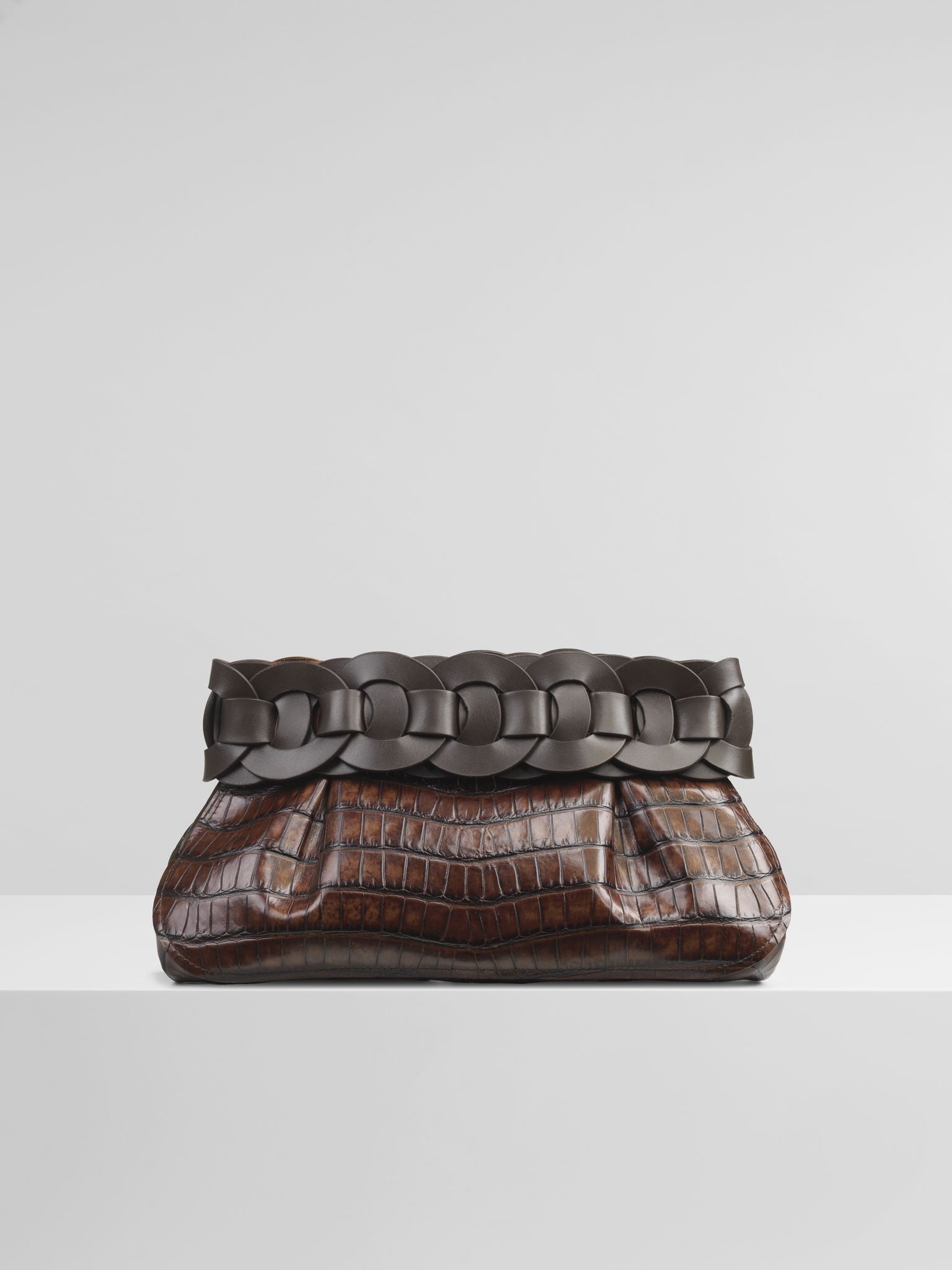 Pochette Darryl en cuir - Dark Ebony