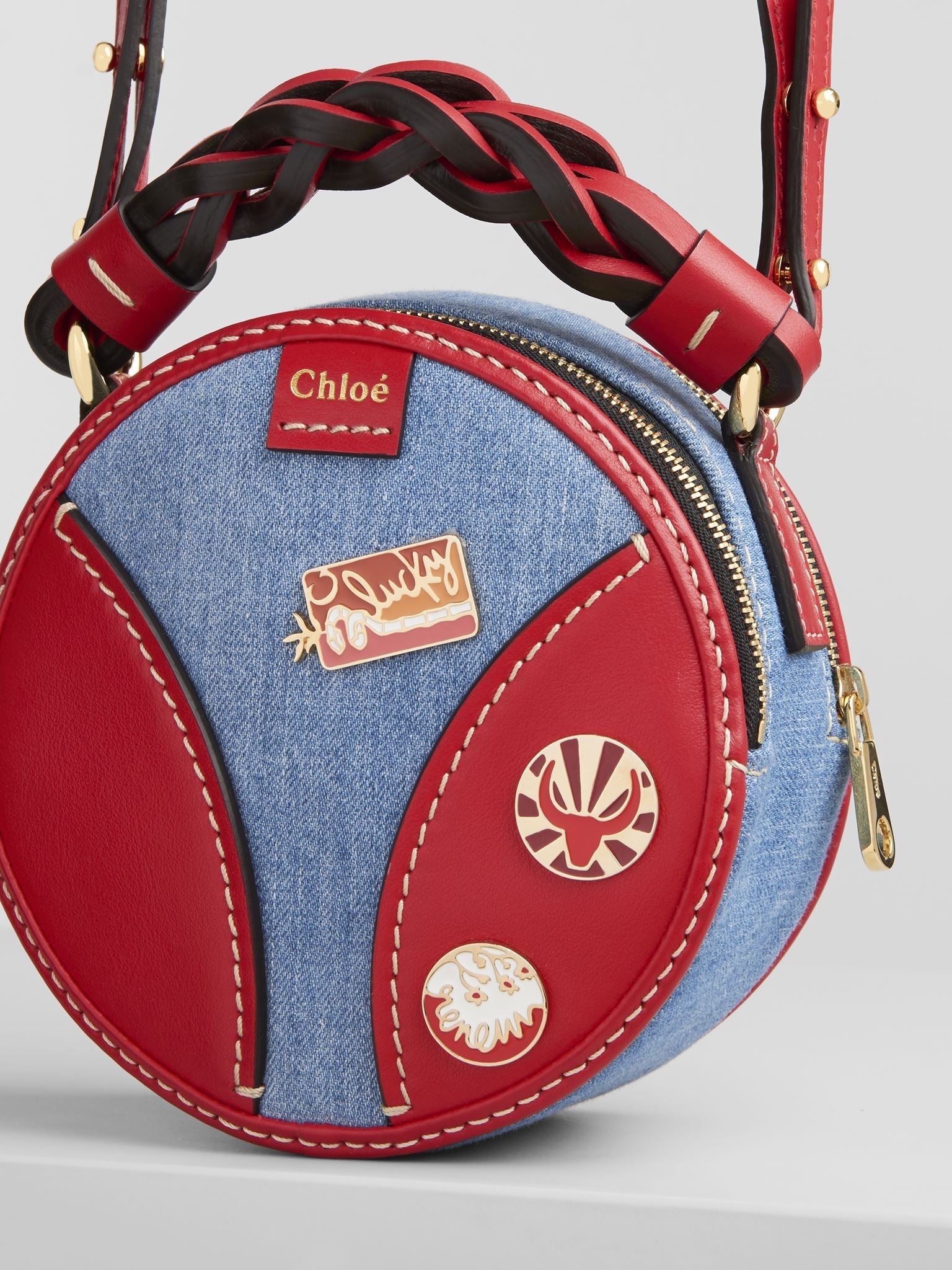 Mini sac rond Daria - Jean