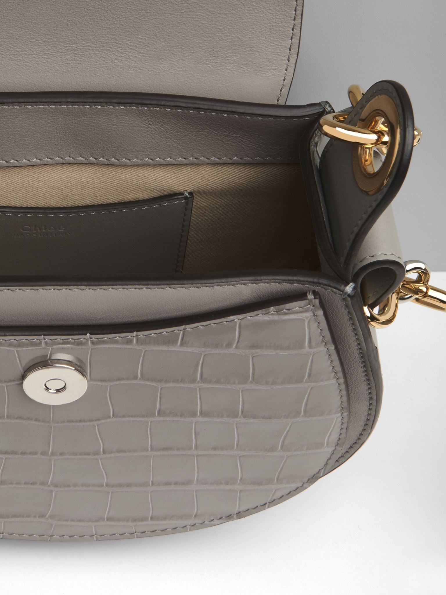 Petit sac Tess en cuir - Stormy Grey