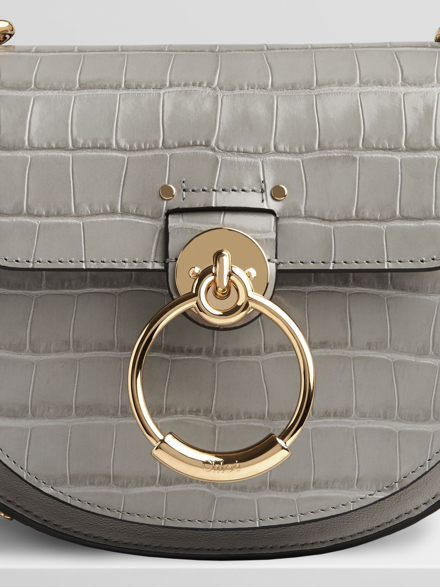 Petit sac Tess en cuir - Stormy Grey