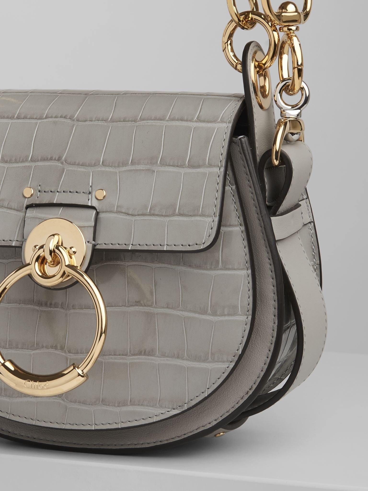 Petit sac Tess en cuir - Stormy Grey