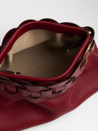 Pochette Darryl en cuir - Smoked Red