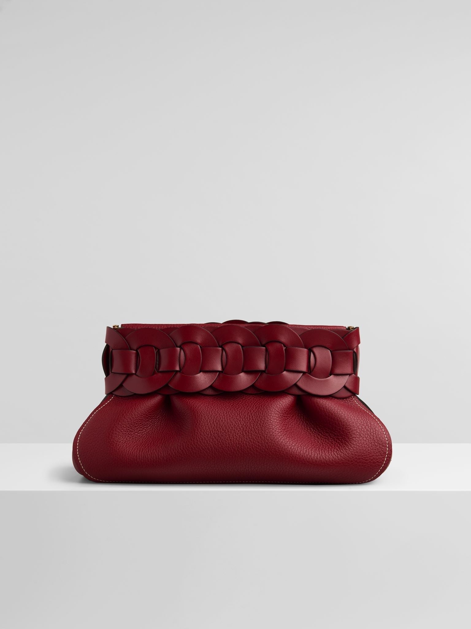 Pochette Darryl en cuir - Smoked Red