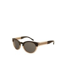 Lunettes de soleil à monture ronde bicolore - Black