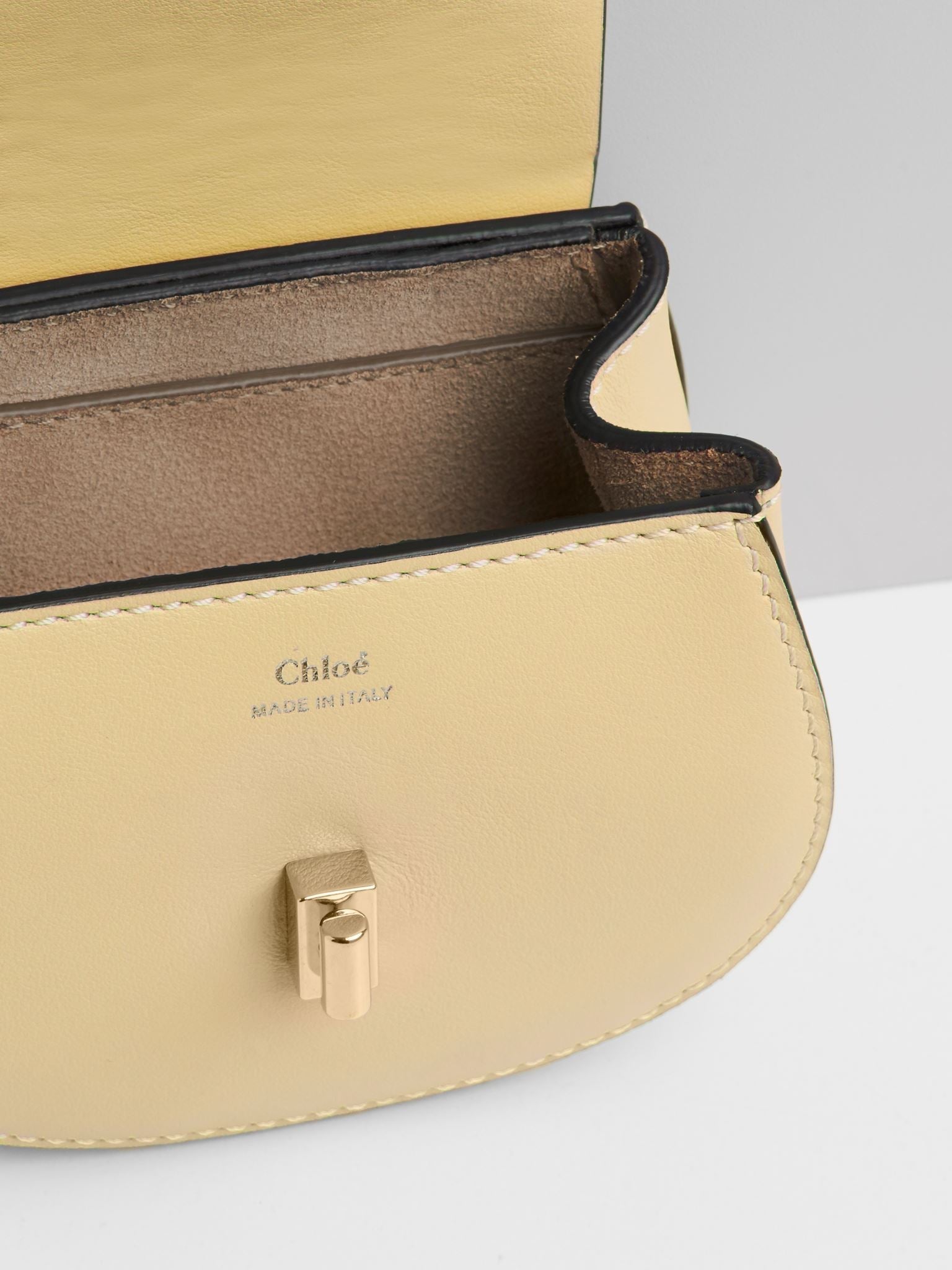 Mini sac à dos Drew en cuir - Softy Yellow