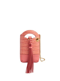 Pochette téléphone Walden en cuir - Sunny Coral