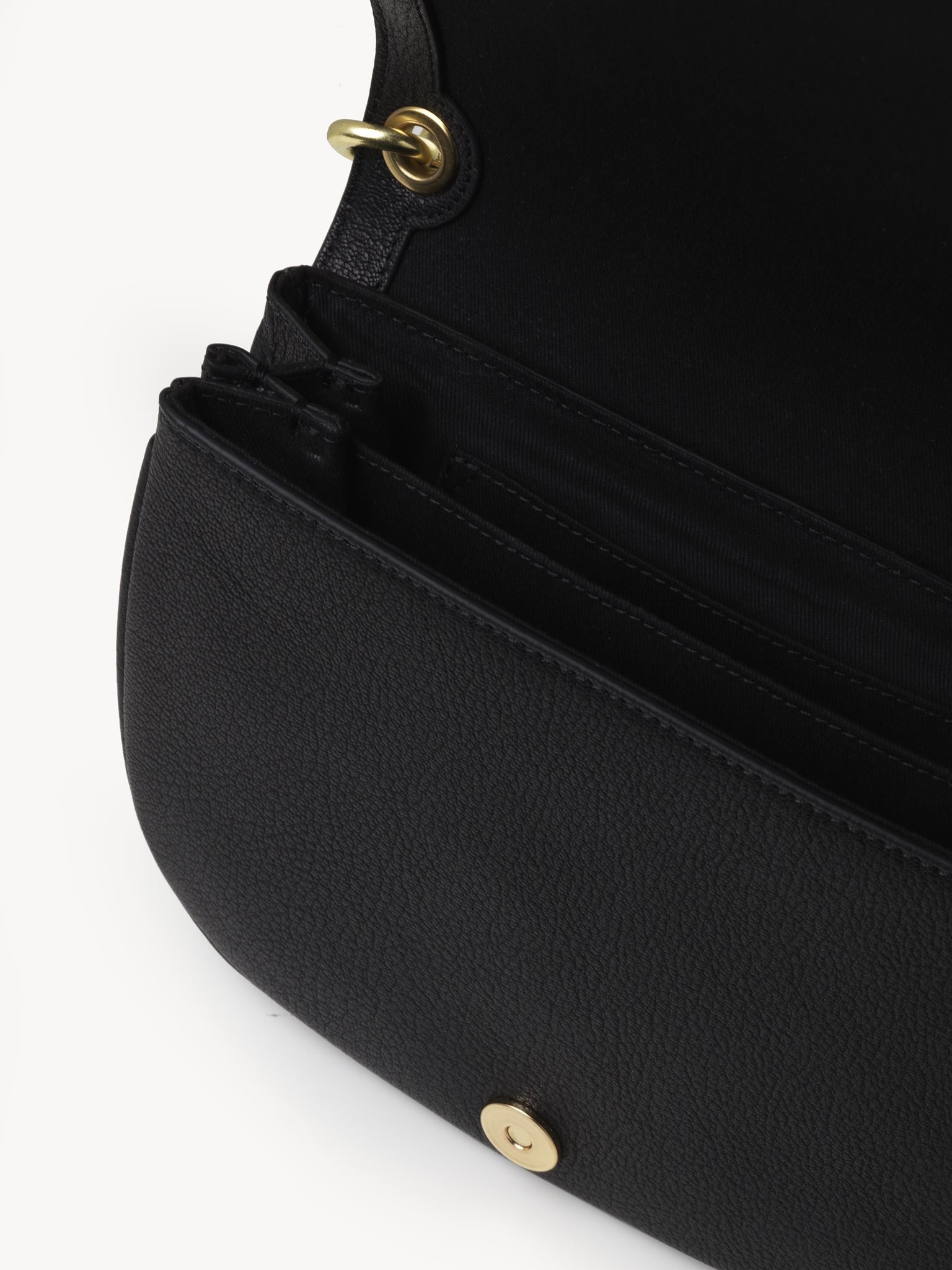 Sac porté épaule Hana en cuir - Black