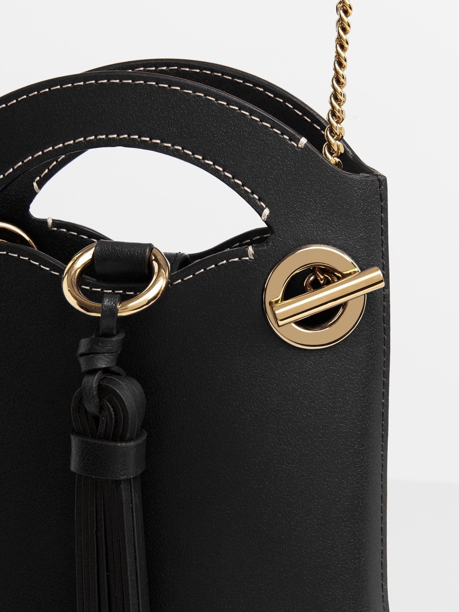 Pochette téléphone Walden en cuir - Black
