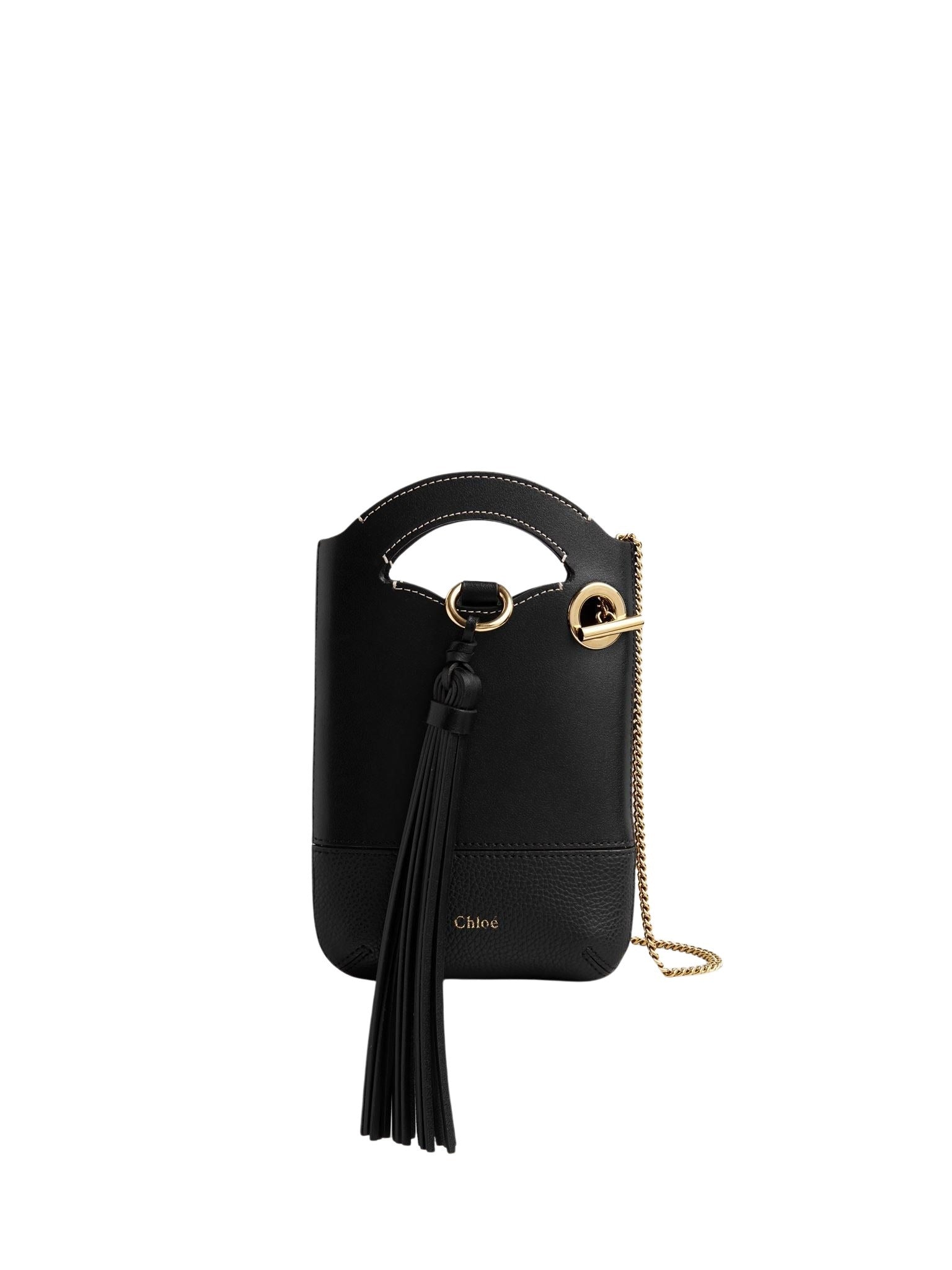 Pochette téléphone Walden en cuir - Black