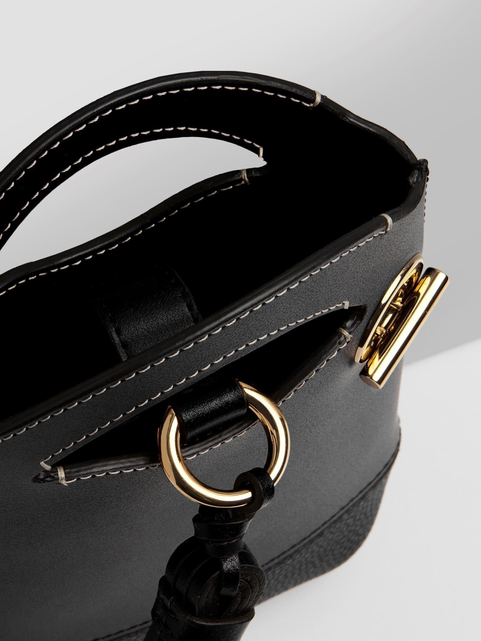 Pochette téléphone Walden en cuir - Black