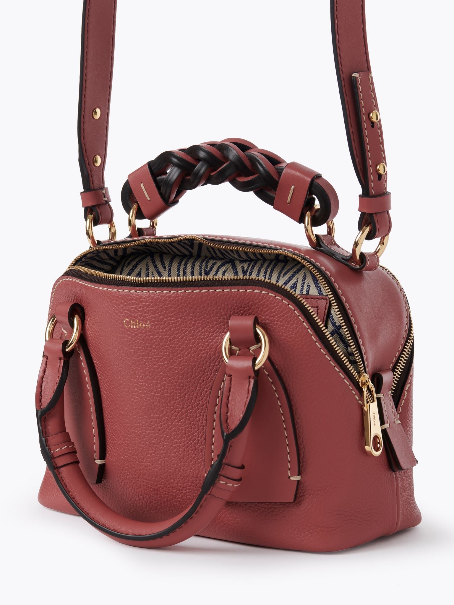 Petit sac Daria en cuir - Faded Rose