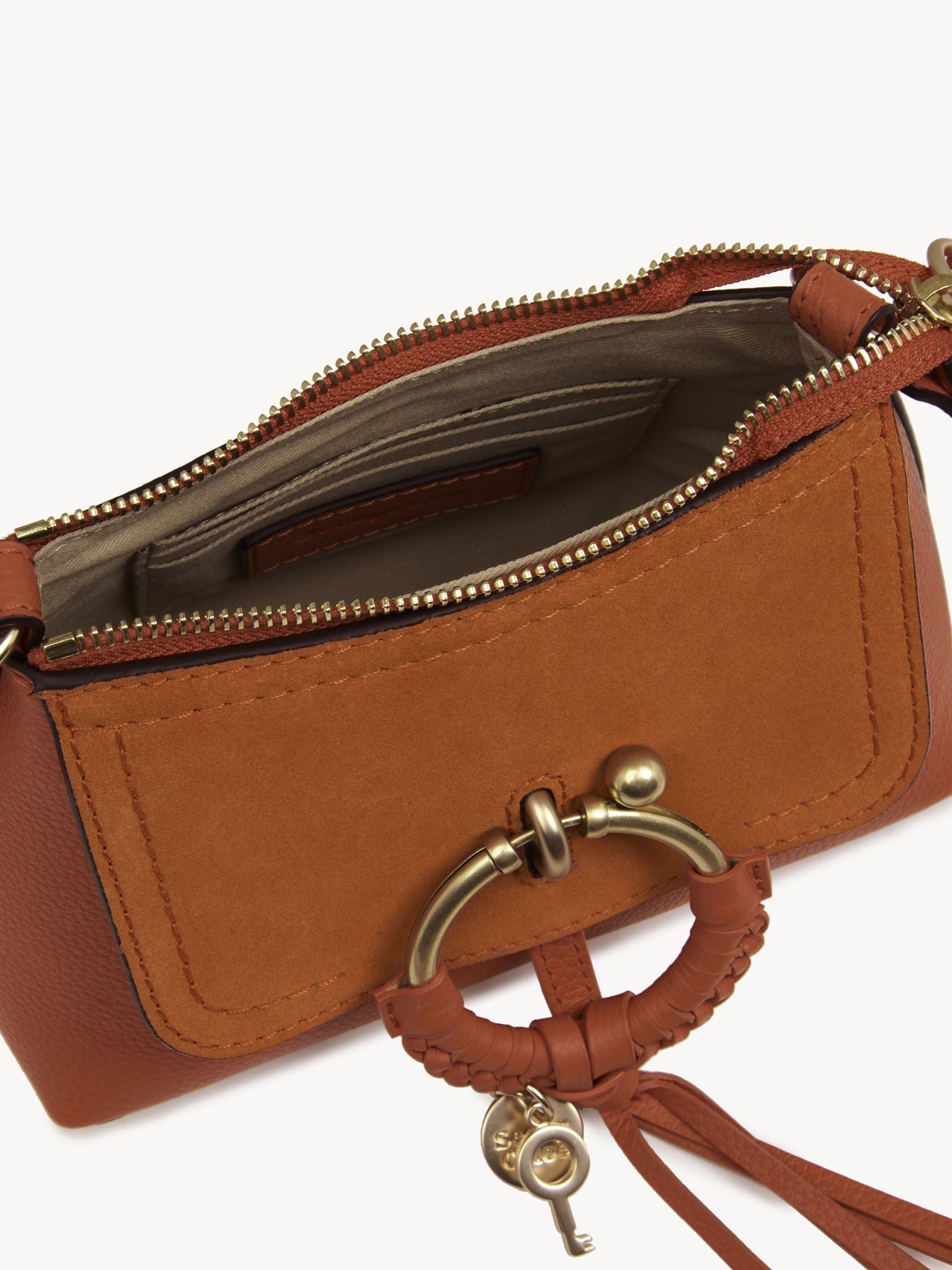 Mini sac Joan en cuir - Caramello