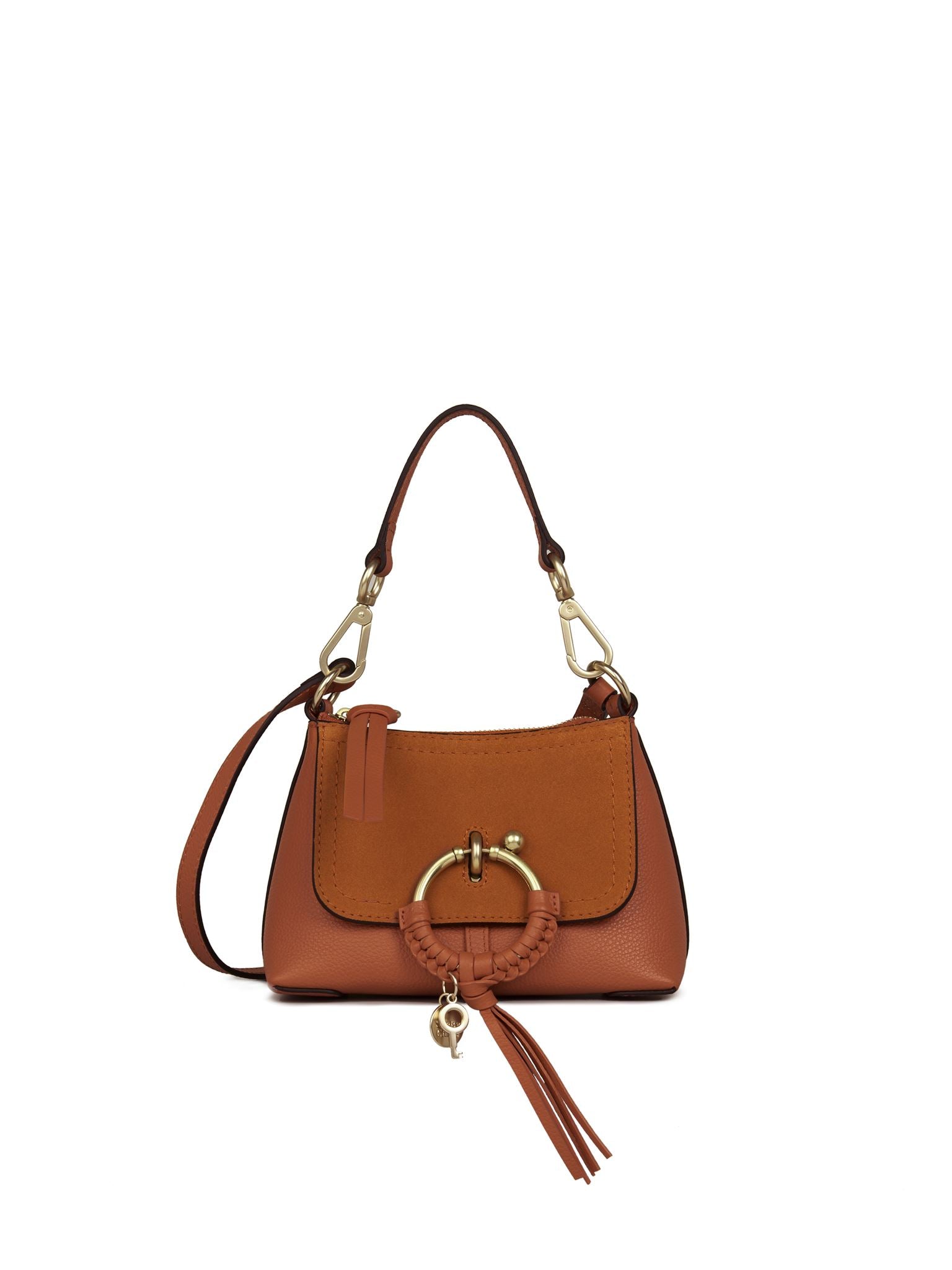 Mini sac Joan en cuir - Caramello