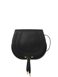 Sac porté épaule Marcie en cuir - Black