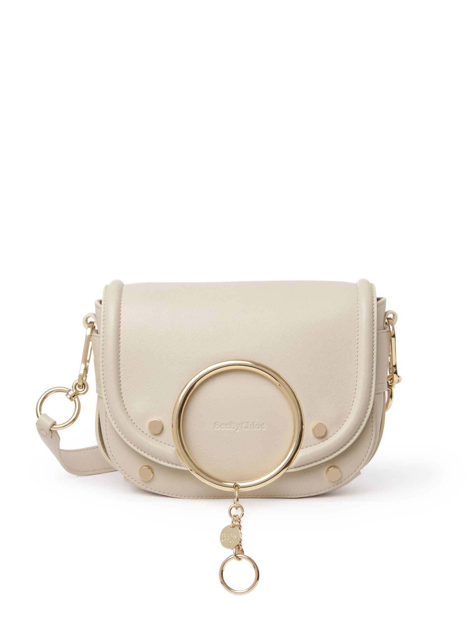 Sac à bandoulière Mara en cuir - Cement Beige