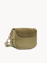Sac Mara porté épaule en cuir - Aloe Green