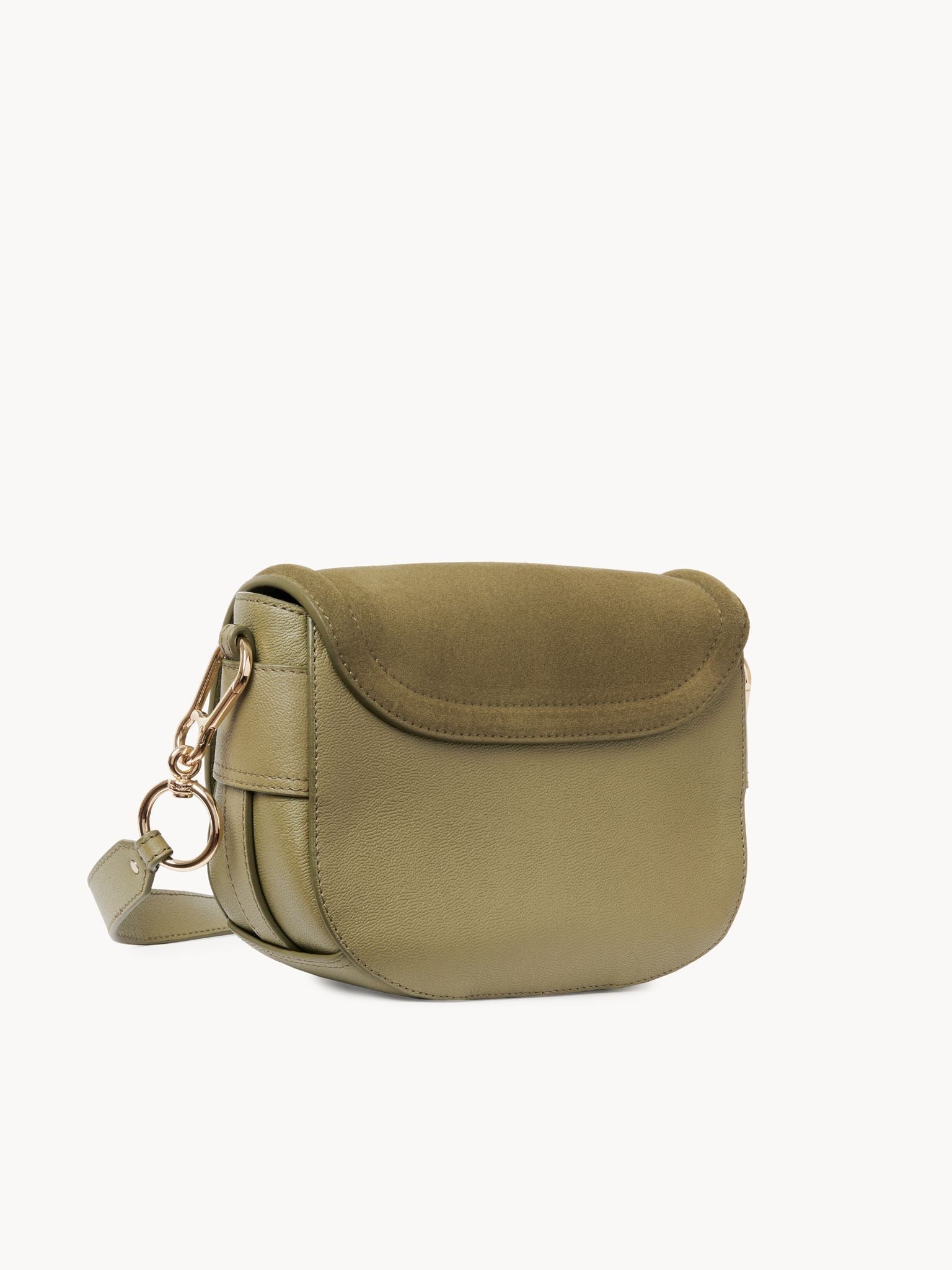 Sac Mara porté épaule en cuir - Aloe Green