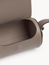 Mini sac porté épaule Darryl en cuir - Gris Motty