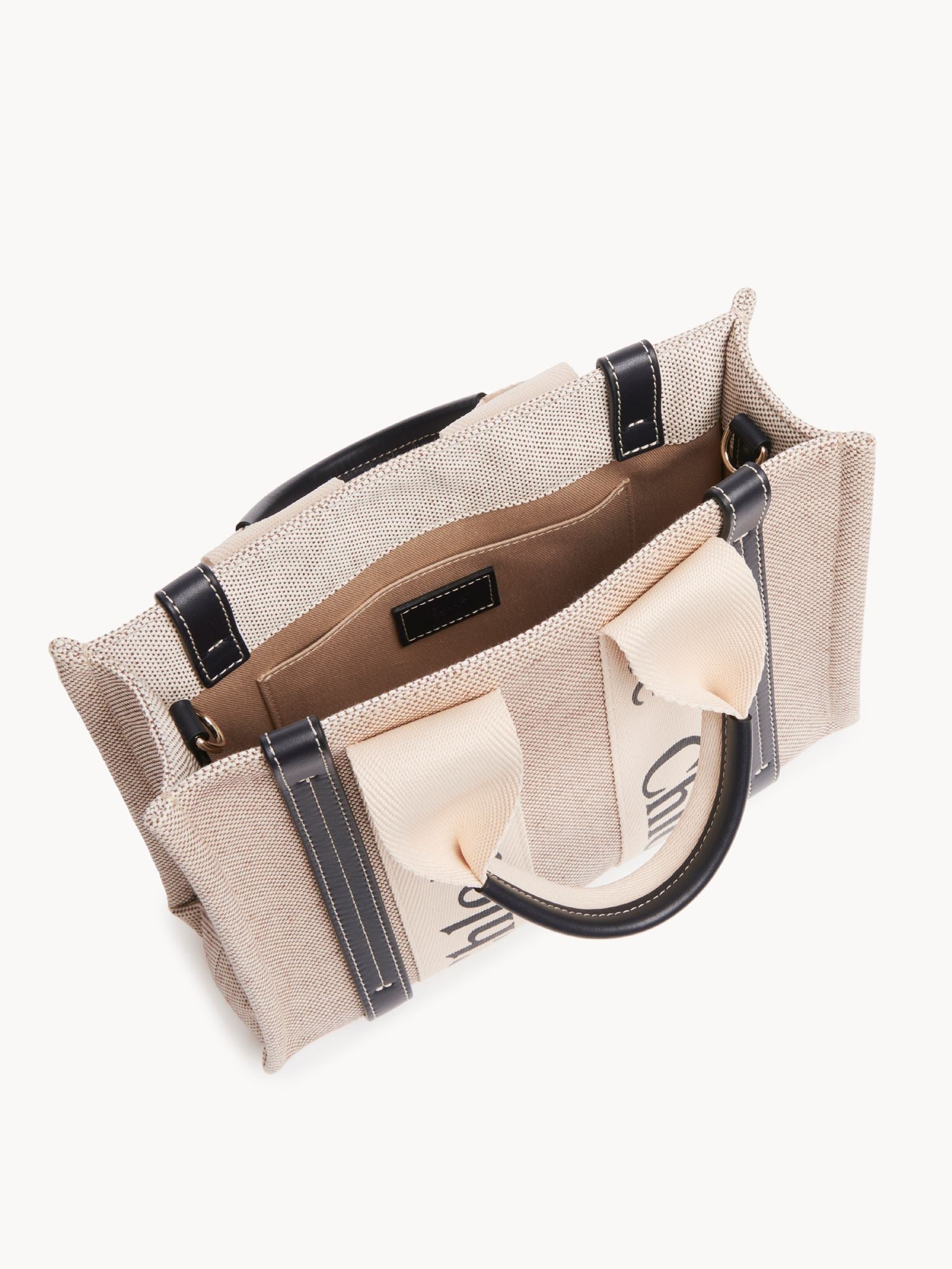 Sac cabas Woody - White & Blue