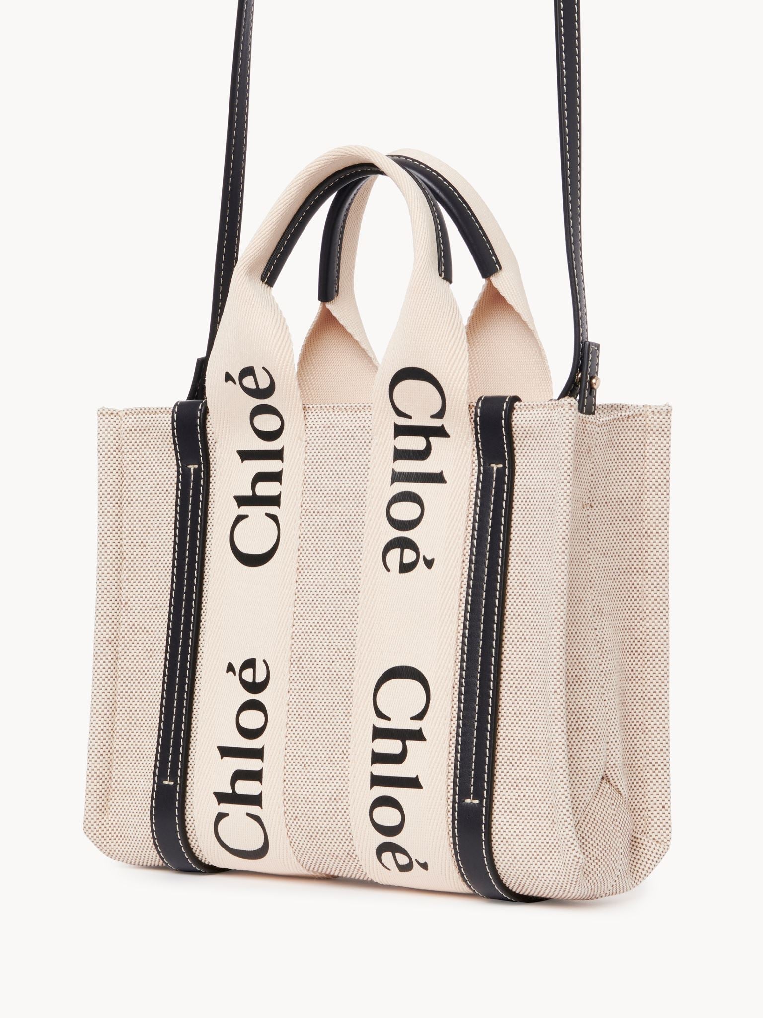 Sac cabas Woody - White & Blue
