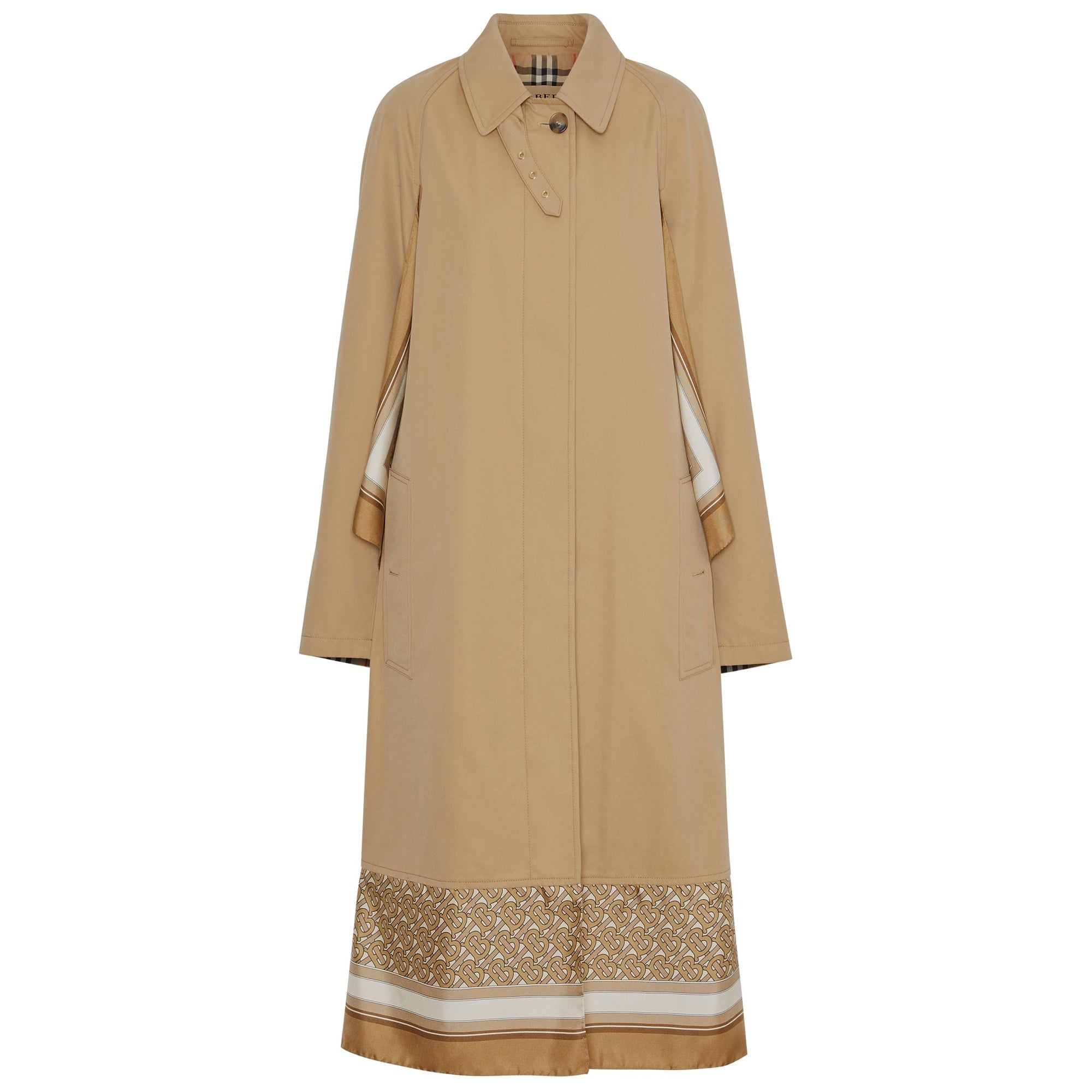 Paletot en coton à panneau en soie - Pale Honey