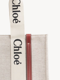 Sac cabas Woody en lin - Smoked Red