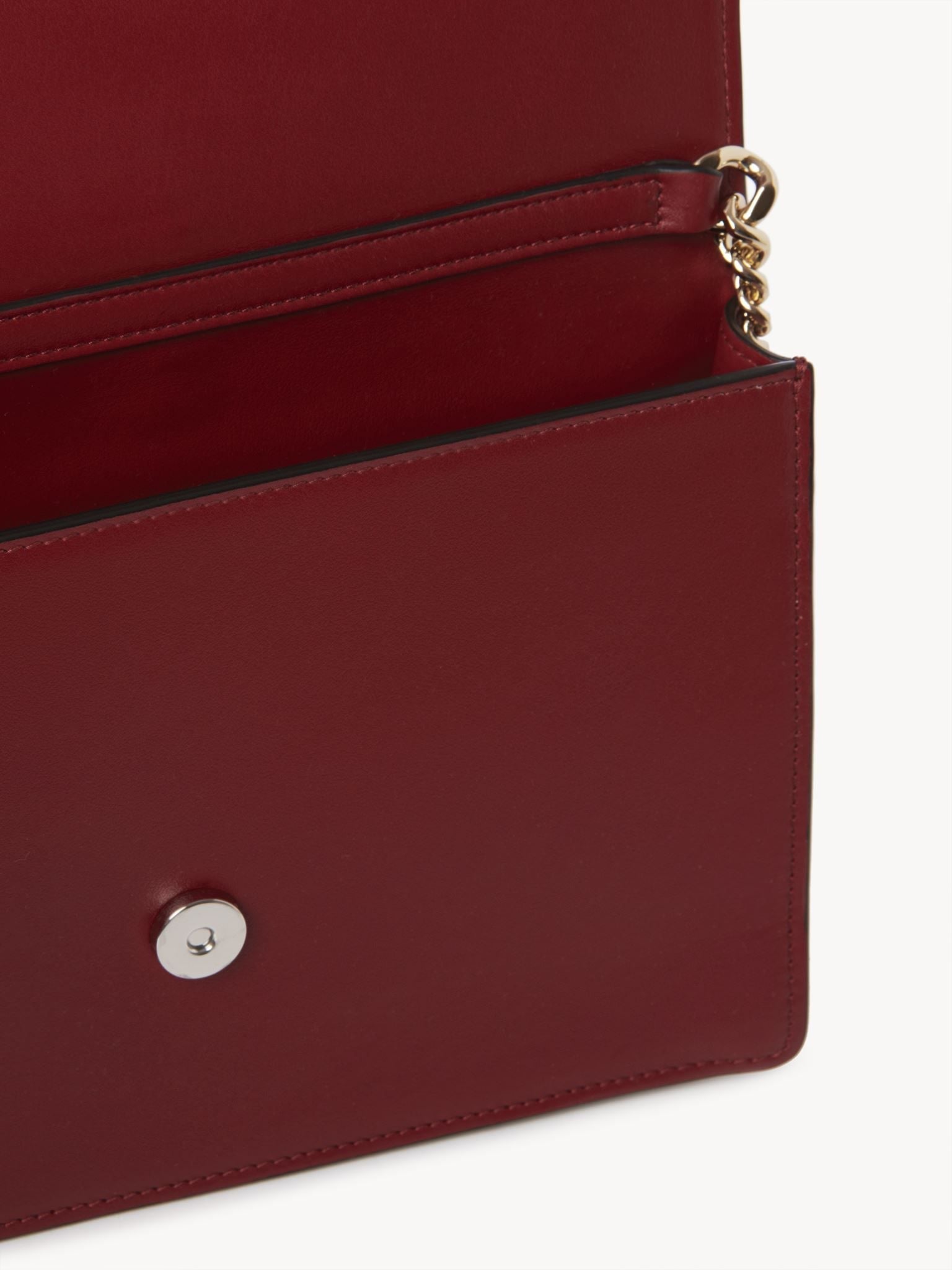 Mini sac Alphabet en cuir - Smoked Red