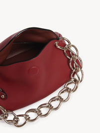 Mini sac Juana en cuir - Smoked Red