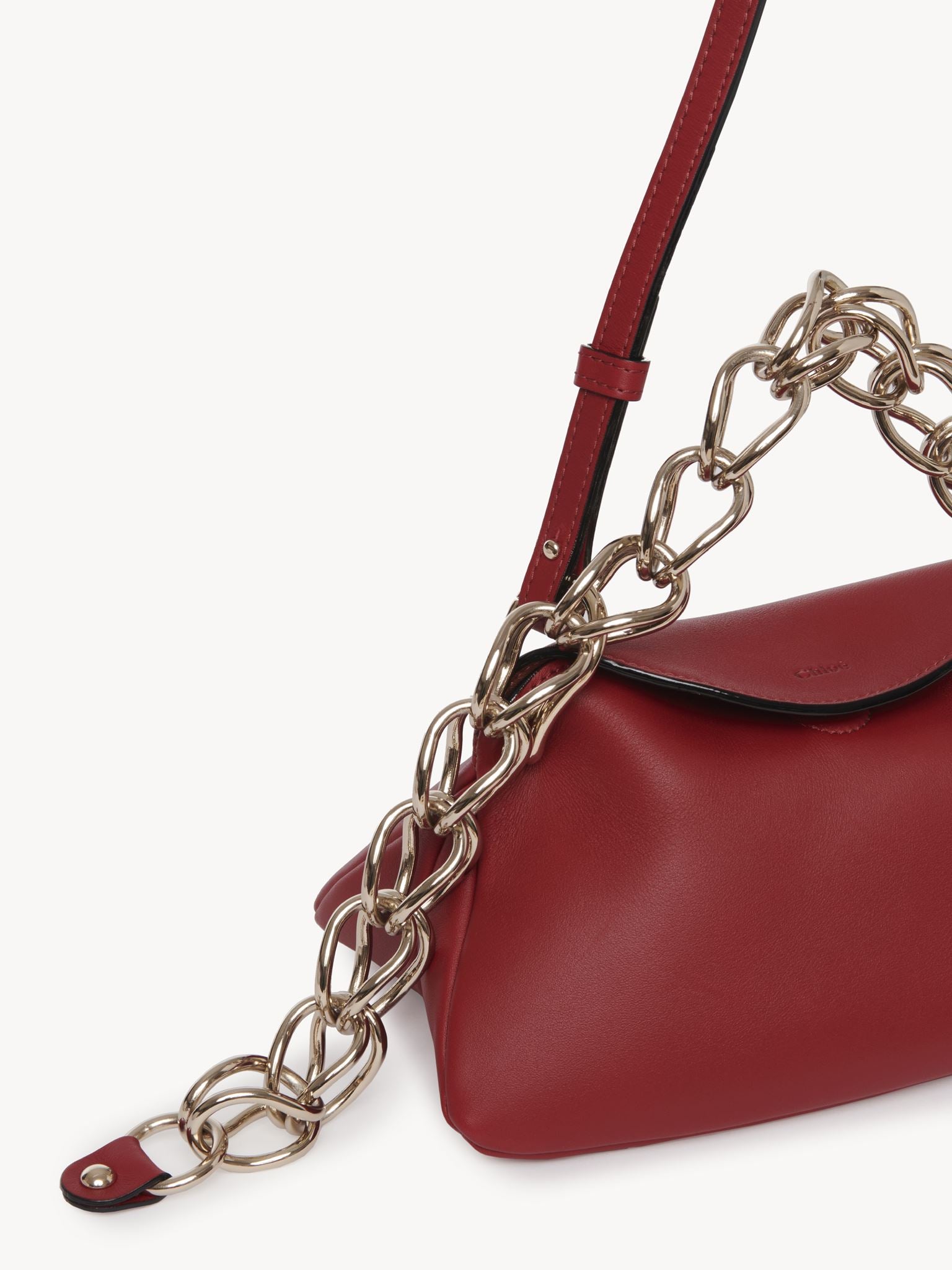 Mini sac Juana en cuir - Smoked Red