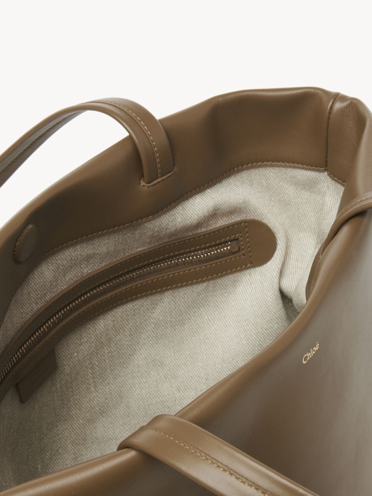 Sac cabas est-ouest Judy en cuir - Army Green