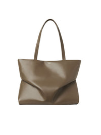 Sac cabas est-ouest Judy en cuir - Army Green